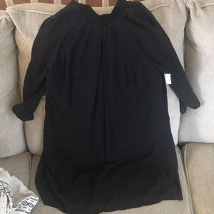 Black Speechless Long Blouse